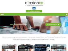 Tablet Screenshot of diaxion.com